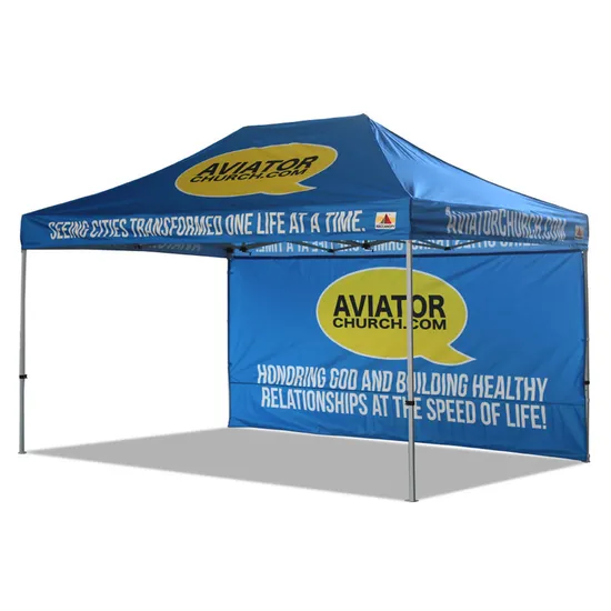 Maßgeschneidertes, tragbares, großes, robustes Aluminiumrahmen-Pavillon mit weißem Pop-Up-Überdachungszelt und Seiten für Outdoor-Messen, Strandpartys, Werbung, 10 x 10 x 10 x 20 cm